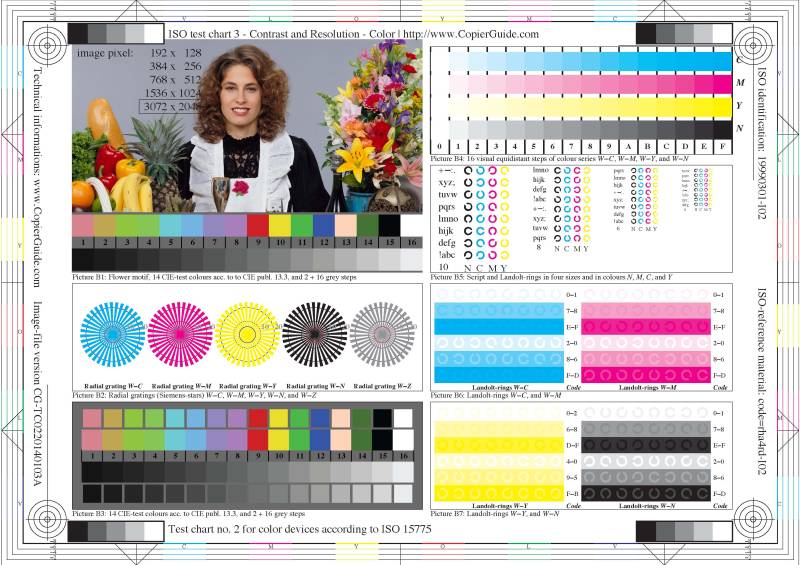 ISO-02 Detail Contrast Color Test Pattern