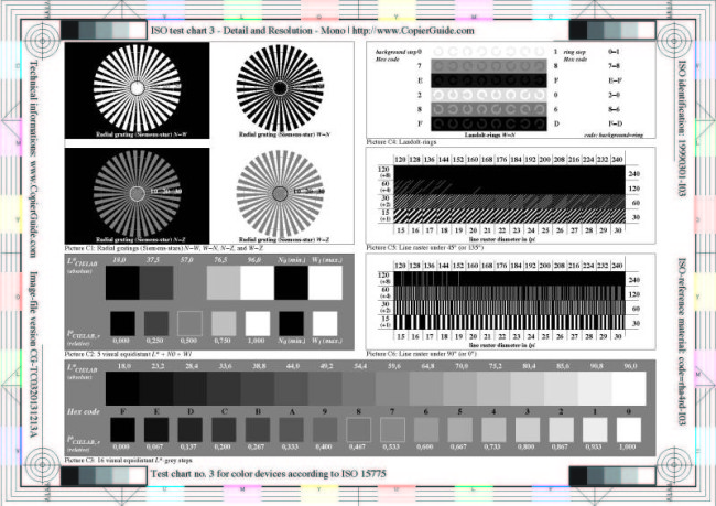 Copier Test Chart Pdf