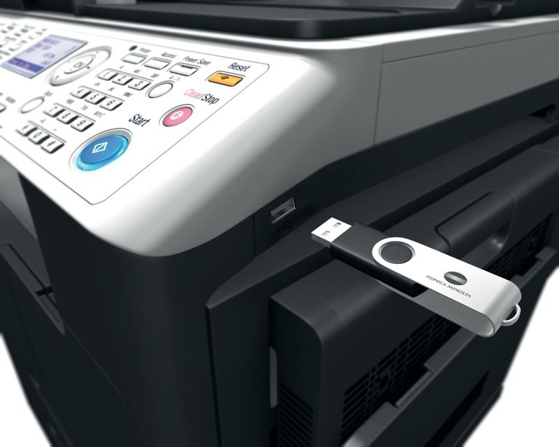 Konica Minolta bizhub 215 Monochrome Multifunction Printer - CopierGuide