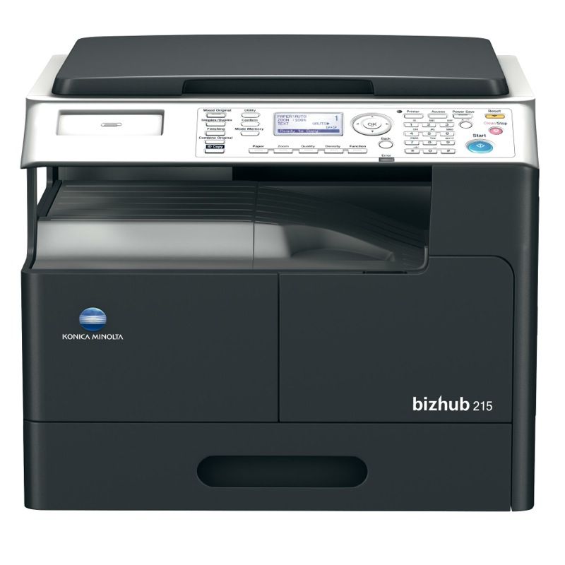 Konica Minolta bizhub 215 Monochrome Multifunction Printer - CopierGuide