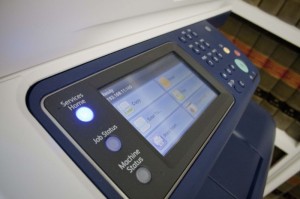 Xerox 6605 controls angled