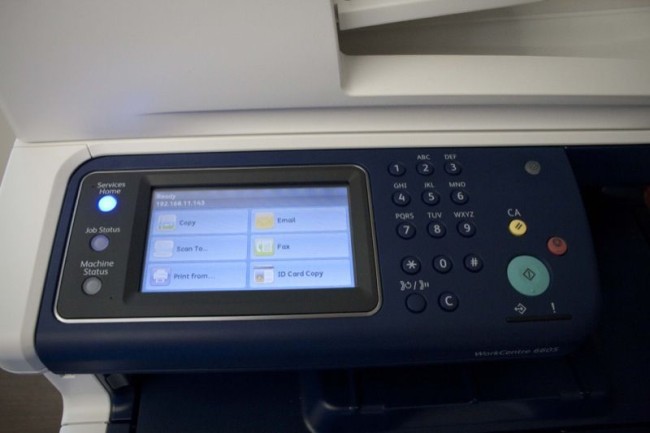 Xerox 6605 LCD touchscreen