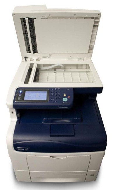 Xerox 6605/DN front open platen