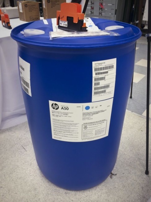 HP inkjet ink barrel