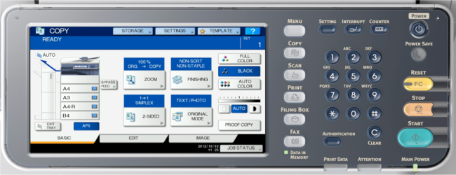 OKI Data ES9475 LCD touch screen