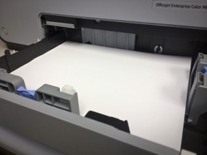 HP MFP X585 paper tray